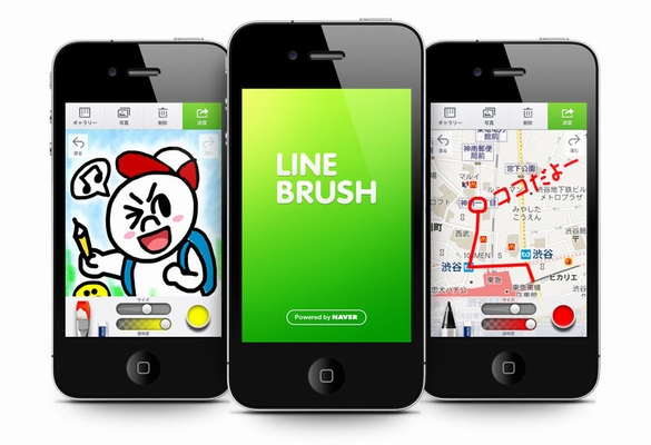 「LINE Brush」イメージ（画像：NHN Japan）