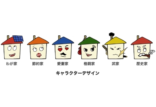 キャラクター“家”（画像：NTTスマイルエナジー）
