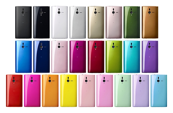 「PANTONE 6 SoftBank 200SH」世界最多の25色のカラーバリエーション（画像：ソフトバンクモバイル）