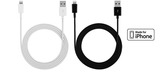 iPhone 5のLightningコネクタに対応した「iPhone用 USBケーブル（L）」