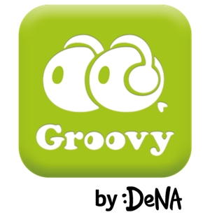 スマホ向け音楽サービス「Groovy」のロゴ（画像：DeNA）