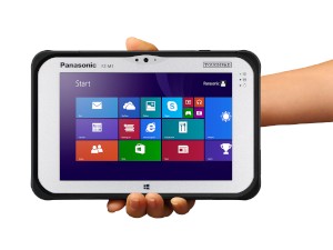 パナソニックが3月上旬から発売する法人向けの7インチWindowsタブレット「TOUGHPAD FZ-M1」（写真提供：パナソニック）