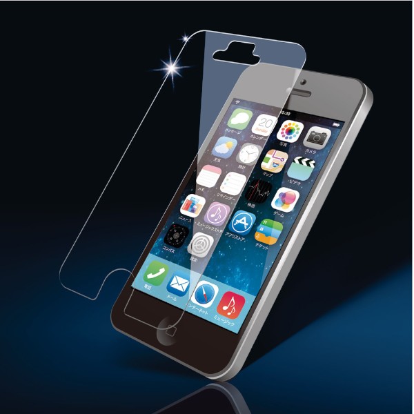 光学ハイブリッド強化プラスチック素材を採用したエレコムのiPad Air / iPad mini / iPhone用「ガラスライクフィルム」