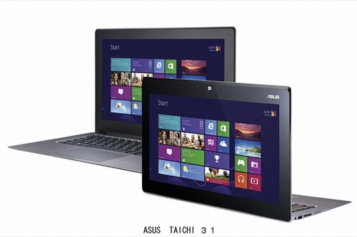 ASUS、13.3インチ液晶2枚を搭載したタブレット両用Ultrabook「TAICHI 31」