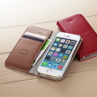 サンワダイレクトは7日、カード収納付き手帳型ケースと、シンプルなバンパーケースとしても使用できる「iPhone5sレザーケース＆バンパーケース（手帳タイプ・カード入れ付・本革）　200-PDA143シリーズ」を発売したと発表した。