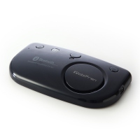 サンバイザーにクリップで挟み込むだけの簡単設置ができる据置型の「車載BluetoothハンズフリーキットGBC-2000」