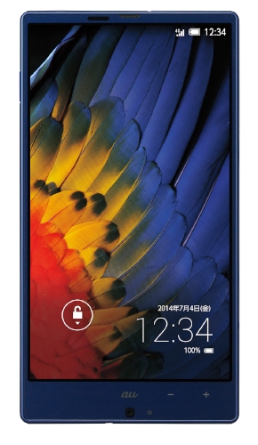 5.2インチ大画面のIGZO液晶と挟額縁デザイン「EDGEST」を採用したスマートフォン「AQUOS SERIE SHL25」
