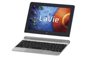 マグネット着脱式の専用キーボードに対応したWindows 8.1タブレット「LaVie Tab W」