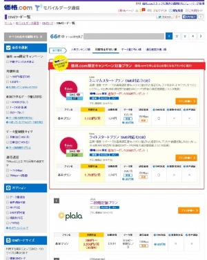 「価格.com SIMカード比較」の検索結果イメージ