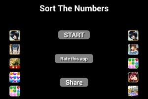 読み込み能力と反射神経のゲーム - Android アプリ 「Sort The Numbers〜数字並び替え無料パズル」