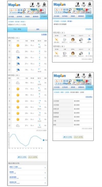 スマートフォン版マピオン、天気サービスをリリース〜気温グラフで寒暖の差が把握可能〜