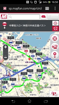 スマホ向け地図サイト「MapFan」対応バス路線に神奈川中央交通の153路線を追加