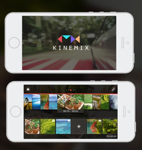 業界初4Kビデオの編集が可能となったキネミックス（KineMix）にiOSバージョンが登場！　ムービーのクリップ＋ミックス＝動画編集完了