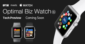 Wearable Device Managementサービス「Optimal Biz Watch」を発表　世界初の取り組み、ウェアラブルデバイスApple Watchを活用したエンタープライズモビリティの加速