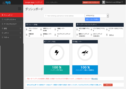 業界をリードするクラウドサービス向けセキュリティ＆コンプライアンス製品「SysCloud」日本での提供が決定！