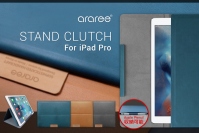 araree、シックなiPad Pro専用スタンド機能付きクラッチケース発売