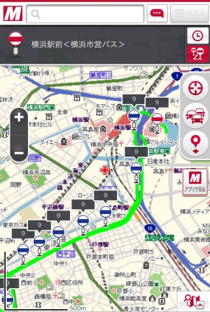 スマートフォン向け地図サイト「MapFan」
