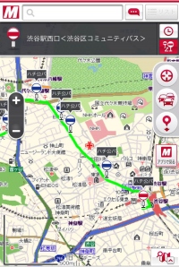スマホ向け地図サイト「MapFan」、対応バス路線に「名鉄バス」、東京都内のコミュニティバスなど112路線を追加