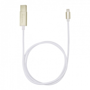 【上海問屋限定販売】iPhoneのケーブルとUSBメモリが合体　バックアップも充電も便利にできる　USBメモリ一体型 Lightning充電ケーブルを発売