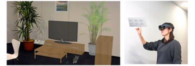 実際の部屋にバーチャル家具を配置できる複合現実インテリアシミュレーター「Room MR」を初公開