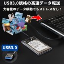 【上海問屋限定販売】HDDを魅せて簡単外付け　高速データ転送で大容量でもストレスなし　USB3.0接続 2.5インチSATAハードディスクケース　販売開始