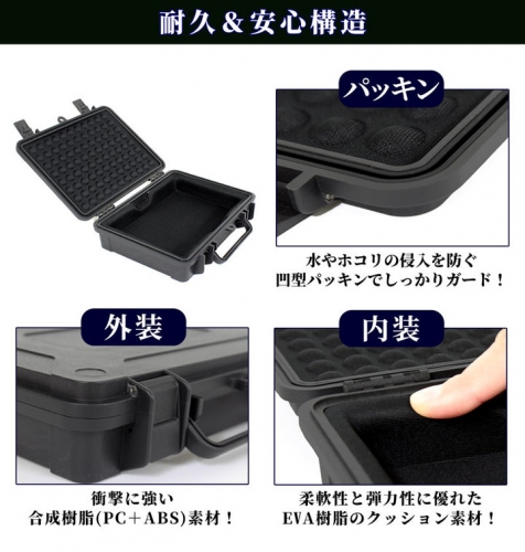 【上海問屋限定販売】大切なハードディスクを安全に保管できる　生活防水・防塵・耐衝撃　3.5インチ用ハードディスクケース　販売開始