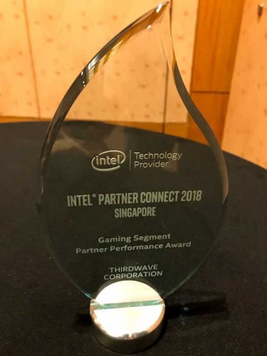 世界最大の半導体メーカー、米国インテル社より『Gaming Segment - Partner Performance Award』を受賞