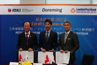 MKI、ドレミングアジア、リエンベト郵便銀行、ベトナムでの「Doreming」提供開始に向け調印式を実施 