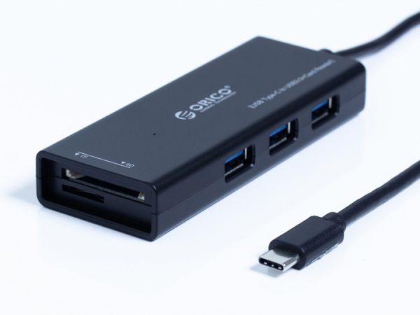 USB3.0ハブとＳＤカードリーダーがドッキング 一台二役　大容量データも快適転送　Type-C接続 USB3.0カードリーダー＆USBハブ　販売開始