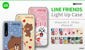 LINE FRIENDS、光るiPhone XS / XS Max / XR専用ライトアップケース販売開始