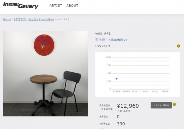 日本初、アート作品を手元に残しながら投資権の売買によって手数料収入を得られるプラットフォーム「InitialGallery」プレオープン。