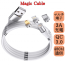 2大特許が融合 "絡まらない"充電ケーブル！ マグネット式で楽々収納。『Magic Cable』が日本初上陸！「CAMPFIRE」にて公開！