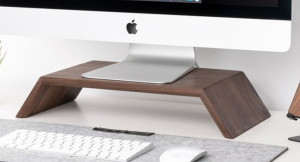 【人気につき再入荷！】「Oakywood 木製モニタースタンド」iMacを最適な高さに調整できる！ 洗練された外観のデスクトップスタンド！