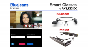 Verizon社が提供するBlueJeansがVuzixのスマートグラスに対応しました。