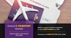 電子パスポートの市場規模、2028年に1,251億3,000万米ドル到達見込み