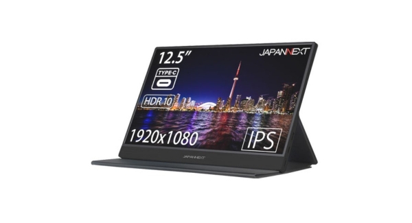 JAPANNEXTが12.5型フルHD USB-C モバイルディスプレイ JN-MD-IPS125FHDRを7月8(木)日に発売