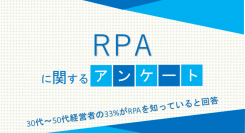 30代～50代経営者の33%がRPAを知っていると回答【RPAに関するアンケート】