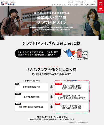 簡単導入・高品質クラウドIPフォン「Widefone」　バックオフィス応援キャンペーンを開始