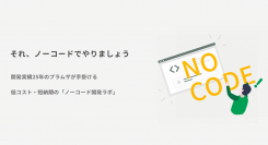 株式会社プラムザは、ノーコード・ローコード技術を活用して48万円からシステム開発を請負う「ノーコード開発ラボ」を8月1日(火)にリリースしました。