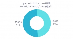 【調査レポート】iPad miniのストレージ容量は64Bと256GBのどっちを選ぶのか？拮抗する結果になりました。