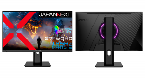 JAPANNEXTが27インチ WQHD解像度 165Hzに対応のゲーミングモニターをヤマダデンキ限定 37,980円で4月23日(火)より順次発売開始