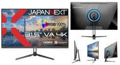 JAPANNEXTが31.5インチのVAパネルを搭載した4K液晶モニターをECサイト限定 32,980円で12月5日(金)に発売