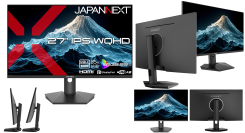 JAPANNEXTが27インチ IPSパネル搭載 USB-C(最大65W)給電対応のWQHD液晶モニターをECサイト限定 25,980円で10月1日(木)に発売
