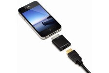 iPad/iPhoneの画面をテレビにHDMI出力：ドックコネクタ接続の小型アダプタ