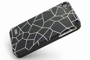 アイフォニックカフェ、モノクロ・ストーンパターンのiPhone 4S/4ケース「OBS モノ＝ストーンズ」
