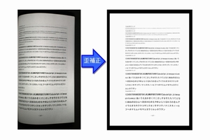 書籍画像の3次元補正　イメージ（画像：大日本印刷）