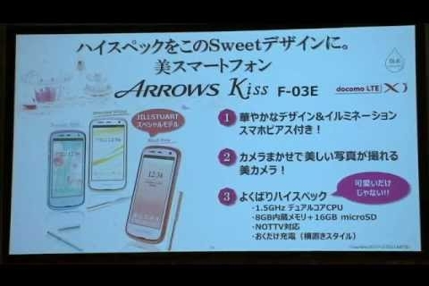 富士通、2012年冬モデルのドコモ向け携帯電話新商品発表会の動画を公開【動画】