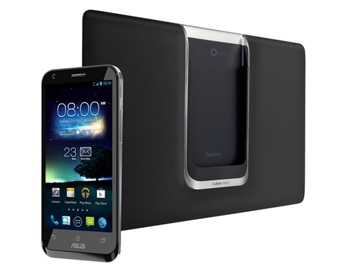 10.1インチのタブレットに早変わりする4.7インチのスーパーフォン「PadFone 2」（画像：ASUS）