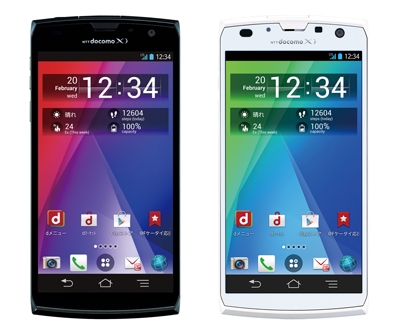「docomo NEXT series ARROWS X F-02E」（画像：富士通）