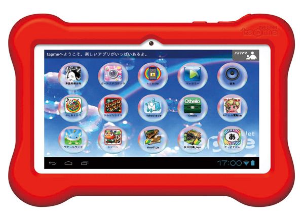 本格キッズ用タブレット「tap me（タップミー）」（画像：メガハウスのウェブサイトより）